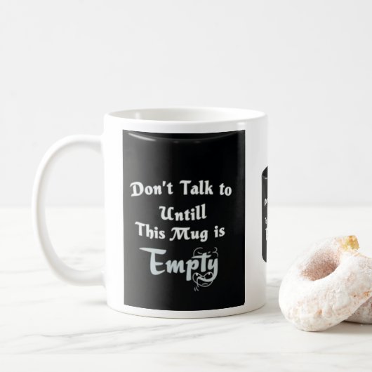 Don’t Talk to Me Mug – Sarcastic Coffee Cup (Avec donut)