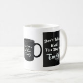 Don’t Talk to Me Mug – Sarcastic Coffee Cup (Devant droit)
