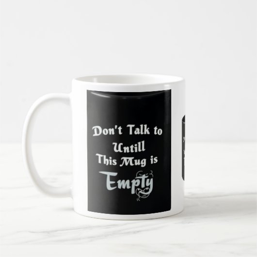 Don’t Talk to Me Mug – Sarcastic Coffee Cup (Gauche)