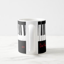 Don’t touch – piano keys design