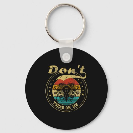 Don’t Tread On Me Uterus Sleutelhanger (Voorkant)
