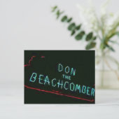 Don The Beachcomber, Chicago Neon Post Car Briefkaart (Staand voorkant)