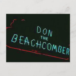 Don The Beachcomber, Chicago Neon Post Car Briefkaart