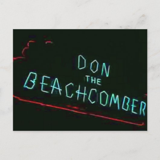 Don The Beachcomber, Chicago Neon Post Car Briefkaart (Voorkant)
