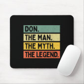 Don the Myth: Het Man van The Legend Funny Muismat (Met muis)