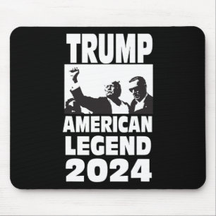 Don Trump 2024 Bulletproof Never Surrender Legend Muismat
