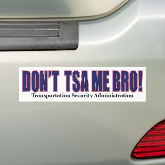 DON-TSA-Me-Bro-Red Bumpersticker (Op auto)