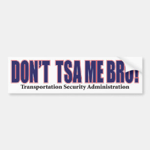 DON-TSA-Me-Bro-Red Bumpersticker