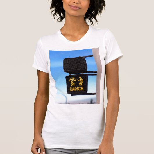 "DON WALK NIET ... DANCE" T-SHIRT (Voorkant)