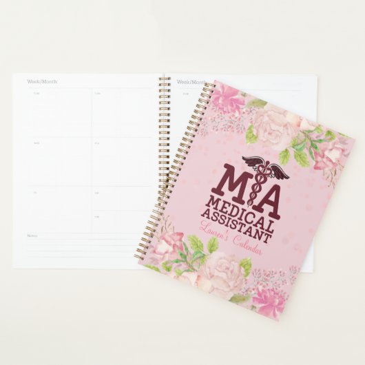DON Zurse Pink - Aangepaste Floral Journal Planner (Display)