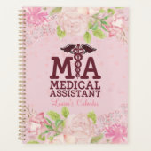 DON Zurse Pink - Aangepaste Floral Journal Planner (Voorkant)