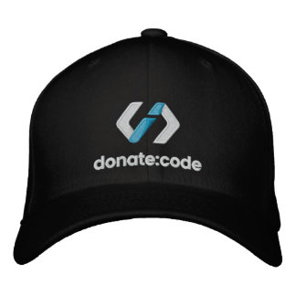 donaat:code geborduurd Logo Baseball-Pet Geborduurde Pet