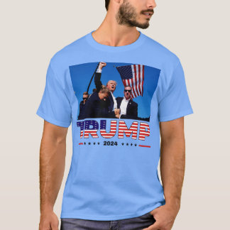Donald 2024 overleefde schot tijdens verkiezingsbi t-shirt