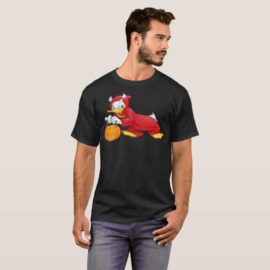 Donald Duck - Halloween Donald Duck Devil Costume T-shirt (Voorkant volledig)