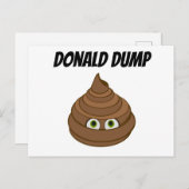 Donald Dump Briefkaart (Voorkant / Achterkant)
