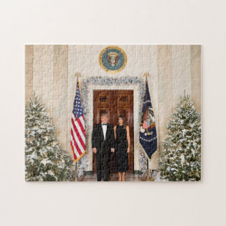 Donald en Melania Trump Jigzaag Puzzle Legpuzzel