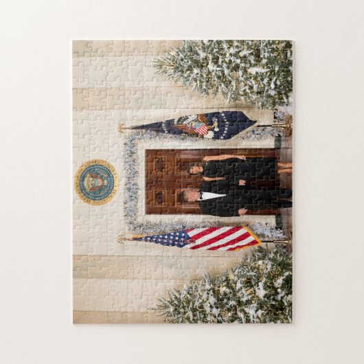 Donald en Melania Trump Jigzaag Puzzle Legpuzzel (Verticaal)