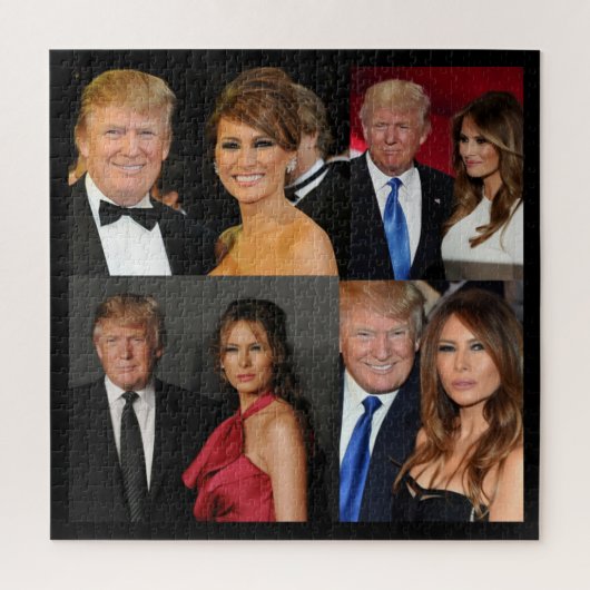 DONALD EN MELANIA TRUMP LEGPUZZEL (Verticaal)