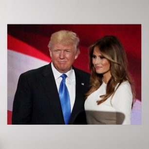 DONALD EN MELANIA TRUMP POSTER