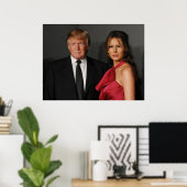 DONALD EN MELANIA TRUMP POSTER (Thuiskantoor)