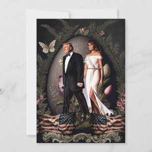 Donald et Melania Trump Carte Pâques en HD