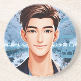 Donald . Geanimeerd Karakterontwerp Zandsteen Onderzetter