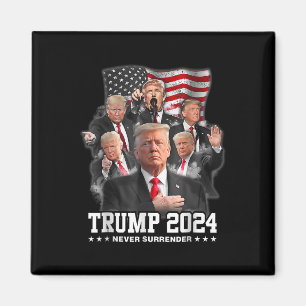 Donald J Trump 2024 Nooit Overgave 1 Magneet