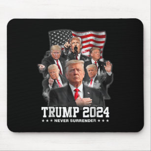 Donald J Trump 2024 Nooit Overgave Muismat