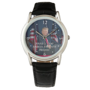 Donald J. Trump 45e en 47e President Keepsake Horloge