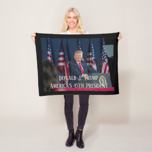 Donald J. Trump 45th President Keepomwille Fleece Deken