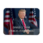 Donald J. Trump 45th President Keepomwille Magneet (Horizontaal)