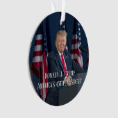 Donald J. Trump 45th President Keepomwille Ornament (voorkant)