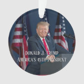 Donald J. Trump 45th President Keepomwille Ornament (voorkant)