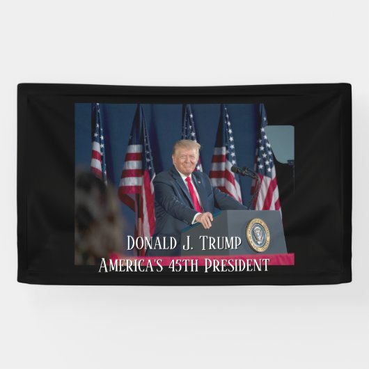 Donald J. Trump 45th President Keepomwille Spandoek (Horizontaal)
