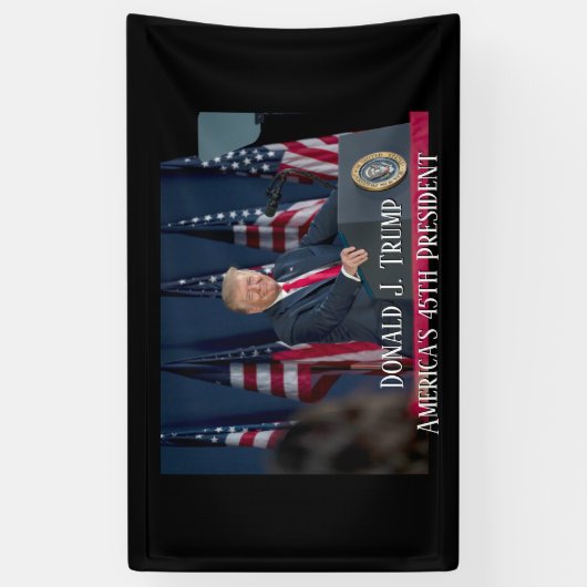Donald J. Trump 45th President Keepomwille Spandoek (Verticaal)
