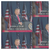 Donald J. Trump 45th President Keepomwille Stof (Close Up)