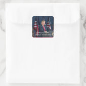 Donald J. Trump 45th President Keepomwille Vierkante Sticker (Tas)