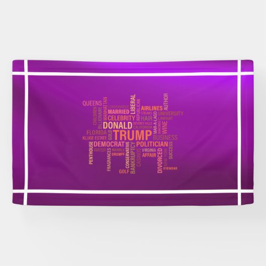 Donald j Trump Bannière présidentielle 2016 (Horizontal)