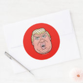 Donald J. Trump Cartoon Face Sticker (Envelop)