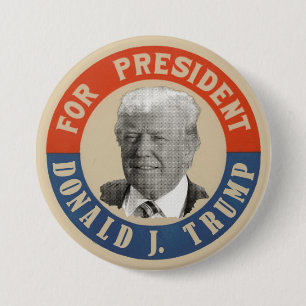 Donald J. Trump for President Ronde Button 7,6 Cm