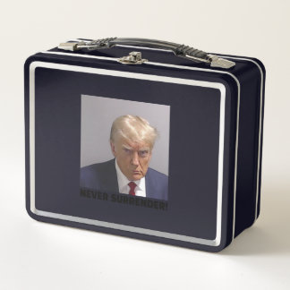Donald J Trump Mok Shot - Never Surrender Long Sle