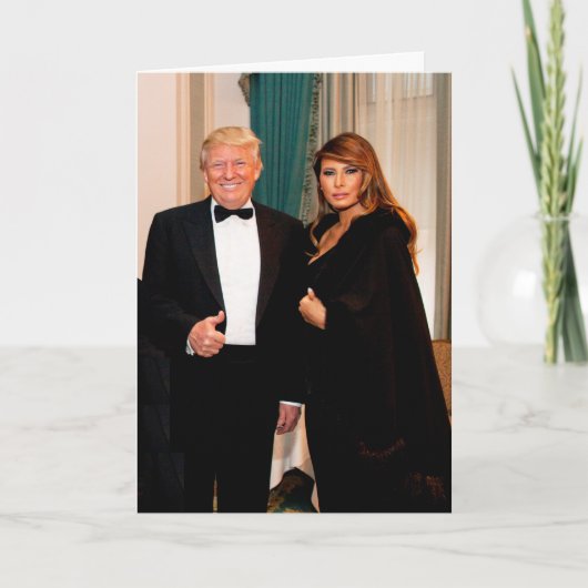 Donald & Melania Trump Kaart (Voorkant)