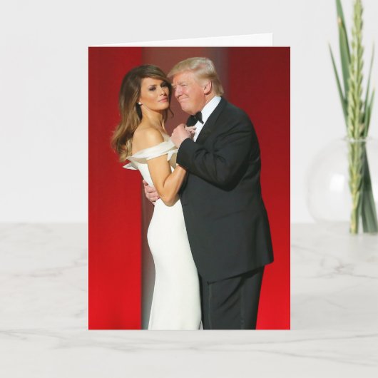 Donald & Melania Trump & The Liberty Ball Kaart (Voorkant)
