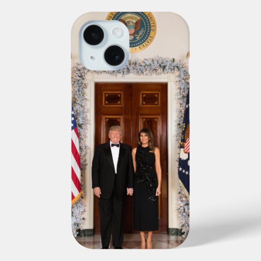 Donald & Melania Trump's kerstwitte huis Case-Mate iPhone Case (Achterkant)