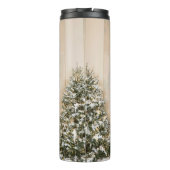 Donald & Melania Trump's kerstwitte huis Thermosbeker (Achterkant)