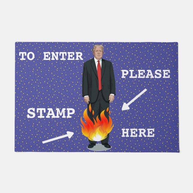 Donald "Pants on Fire" Trump Deurmat (Voorkant)