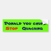 Donald-pompelmoes voor bumperstickers (Voorkant)