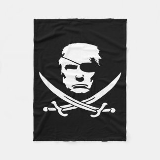 Donald President Piraat Grappig Bootvaren Republik Fleece Deken
