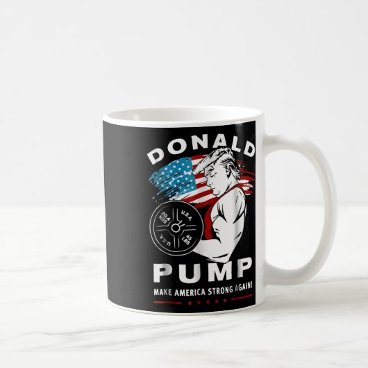 Donald Pump Make America Strong Again Koffiemok (Rechts)