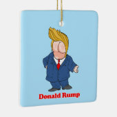 Donald Rump Anti Trump Keramisch Ornament (Rechts)